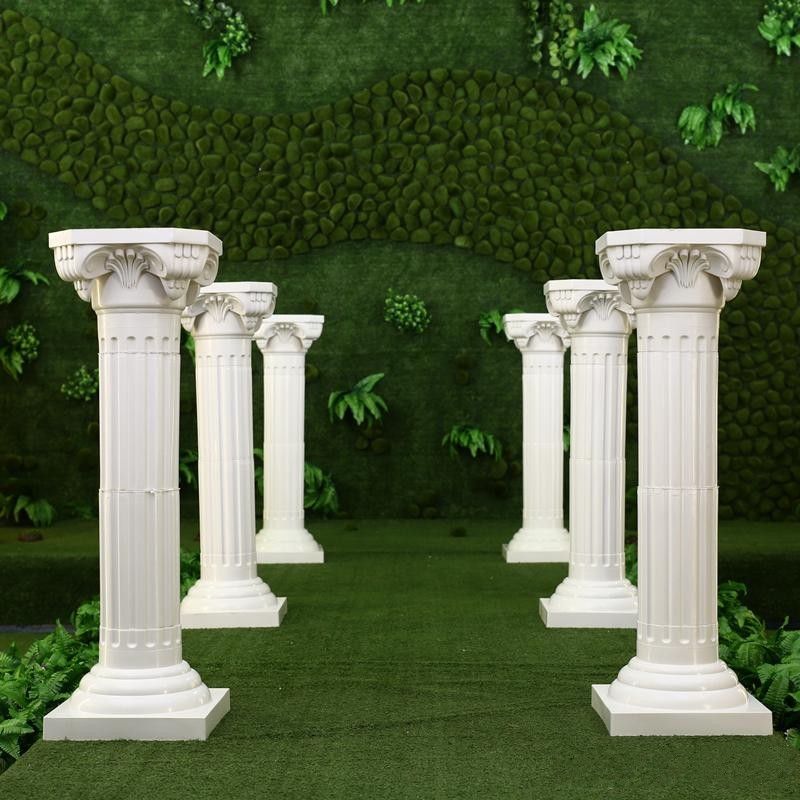 Photography Lighting Background - 65cm 113cm White Plastic Roman Column