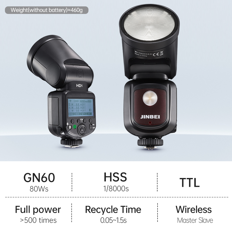 JINBEI HD-1Round-head HSS Spee - Photography And Lighting ulasan dan harga