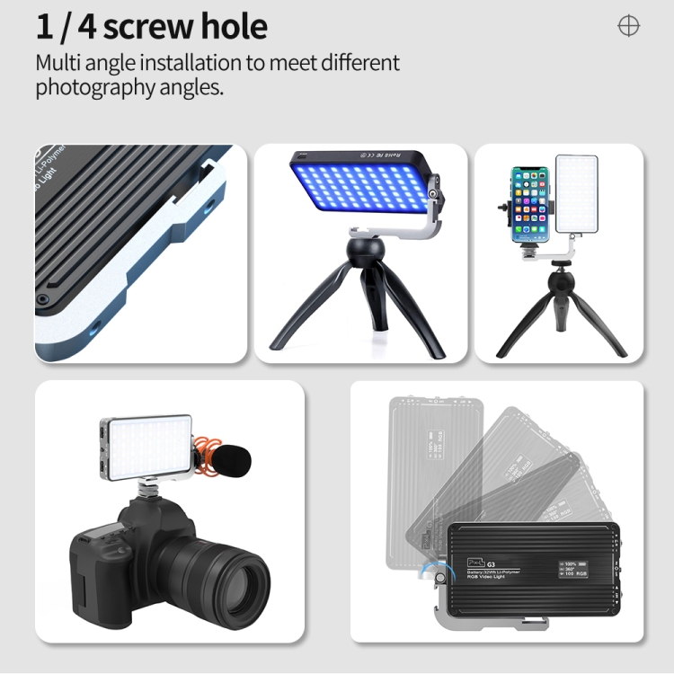 Pixel G3 Flat Panel RGB Fill L - Photography Lighting Lamp ulasan dan harga