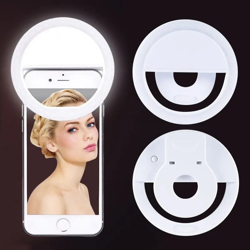 USB Rechargeable LED Selfie Ri - Photography Lighting Background ulasan dan harga