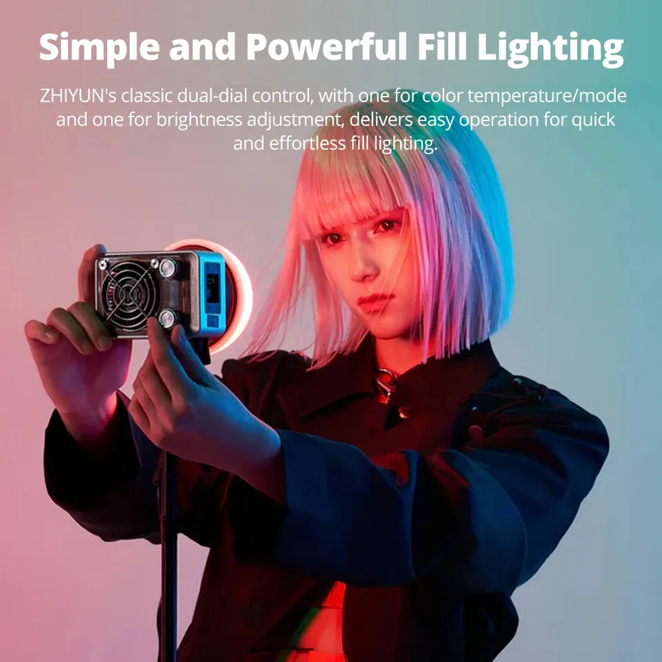 ZHIYUN MOLUS X60 RGB 60W COB P - Photography Lighting Portable ulasan dan harga