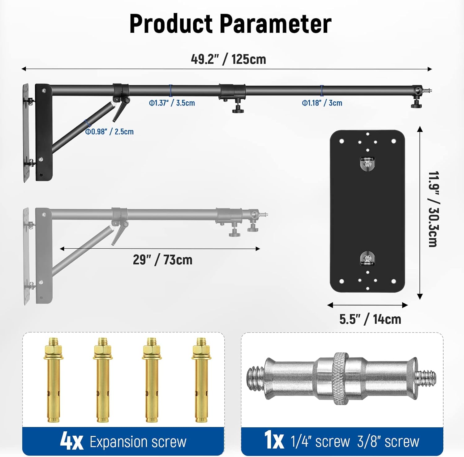 Neewer Wall Mounting Triangle  - Photography Lighting Triangle ulasan dan harga