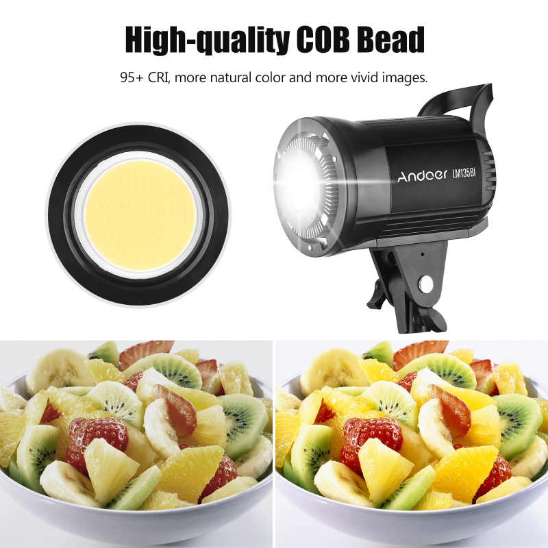 Andoer LM135Bi Portable LED Ph - Photography Lighting Godox ulasan dan harga