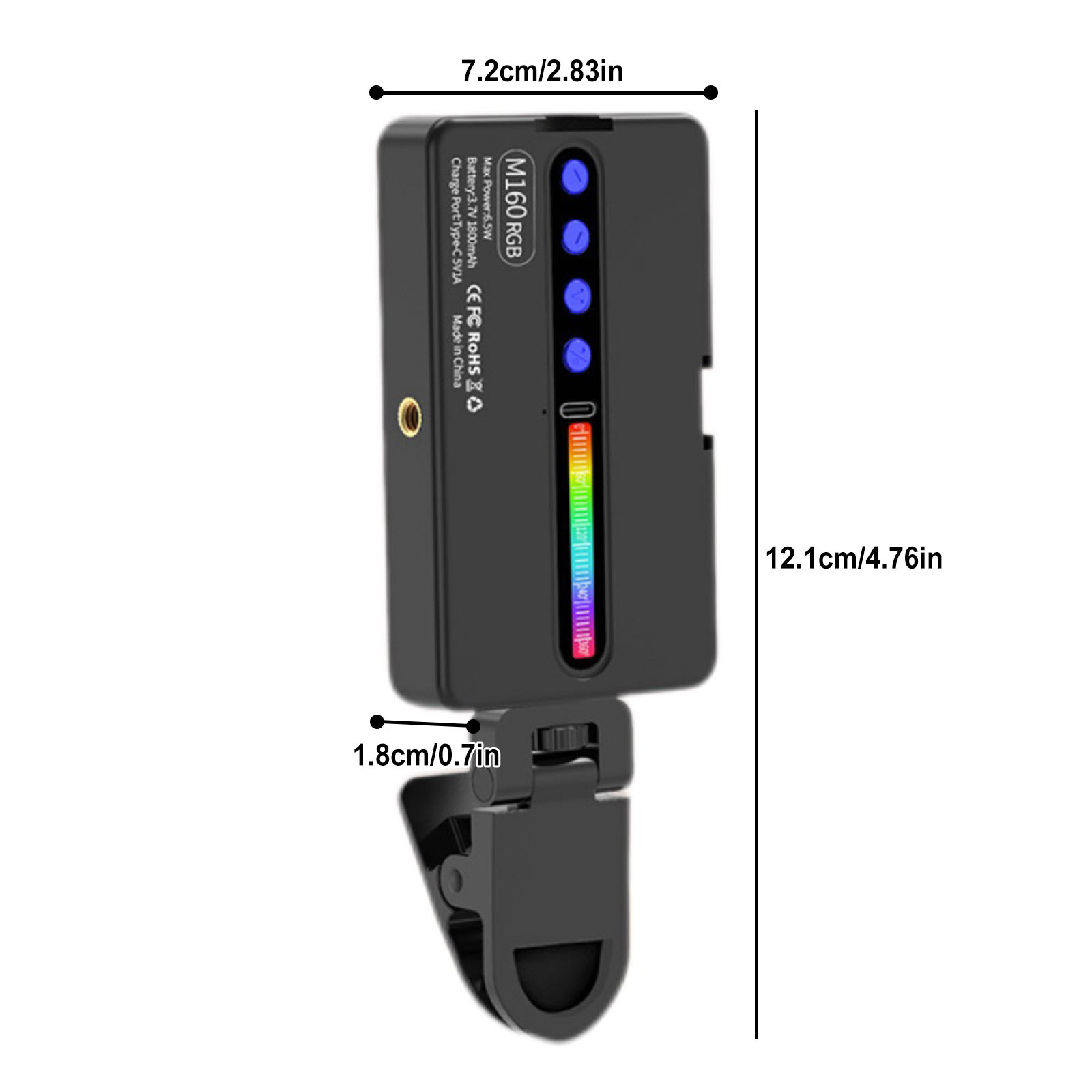 6.5W RGB LED Video Light 2700K - Photography Lighting Types ulasan dan harga