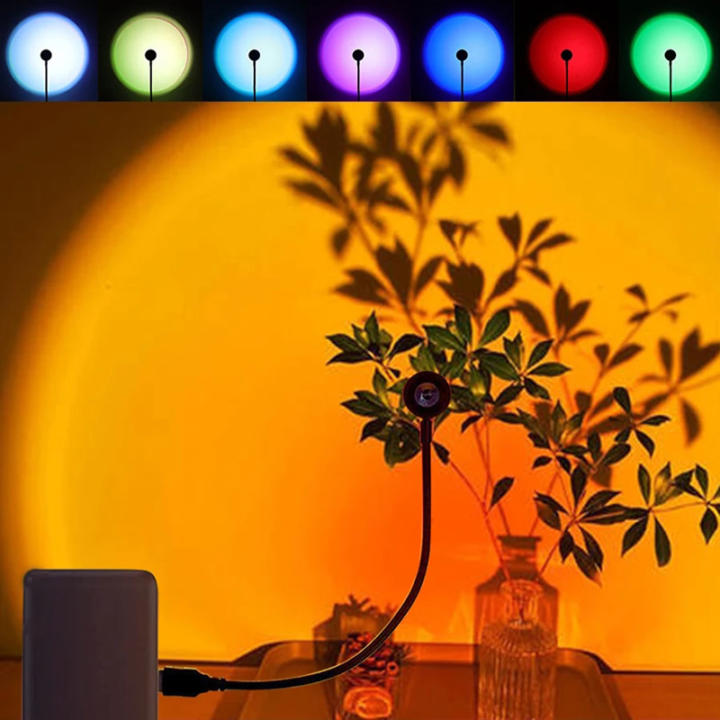 LED USB Sunset Lamp Projector  - Photography Lighting Mood ulasan dan harga