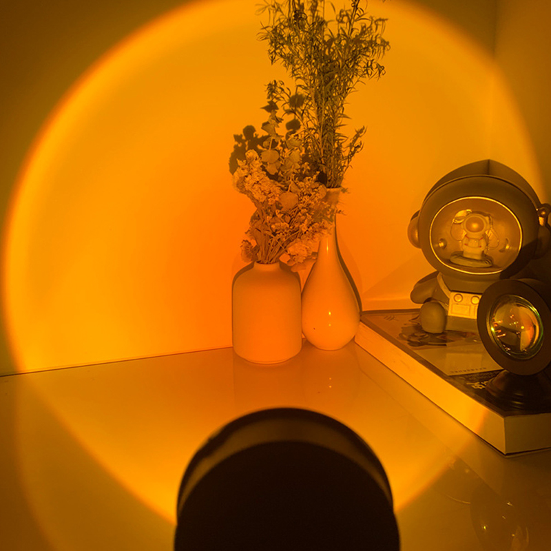 LED Sunset Lamp Projector USB  - Photography Lighting Mood ulasan dan harga