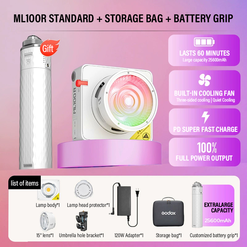 Godox ML100Bi/ML100R Bi-Color  - Photography Lighting Godox ulasan dan harga