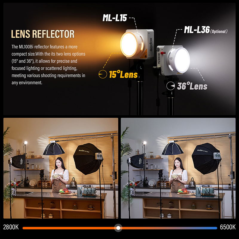 Godox ML100Bi/ML100R Bi-Color  - Photography Lighting Godox ulasan dan harga