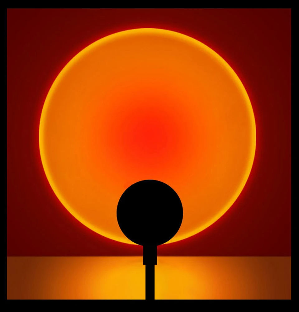 LED Sunset Lamp Nightlights US - Photography Lighting Mood ulasan dan harga