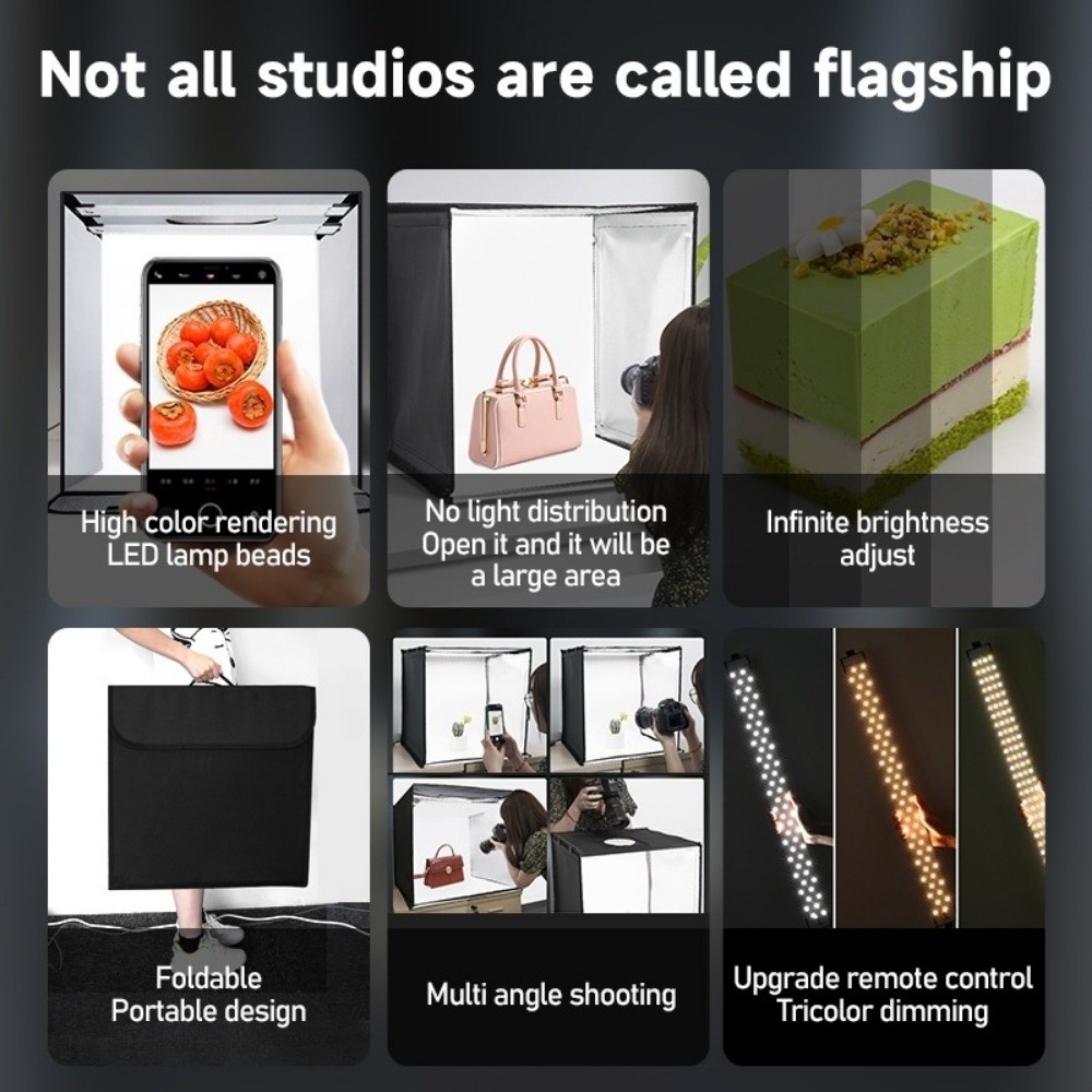 45/65cm LED Soft Light Box Min - Photography Lighting Background ulasan dan harga