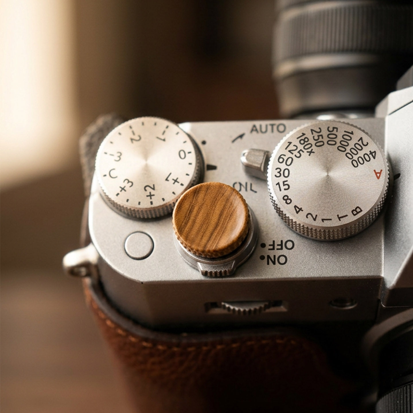 Premium Wood Shutter Button fo - Fujifilm Camera X-T5 ulasan dan harga