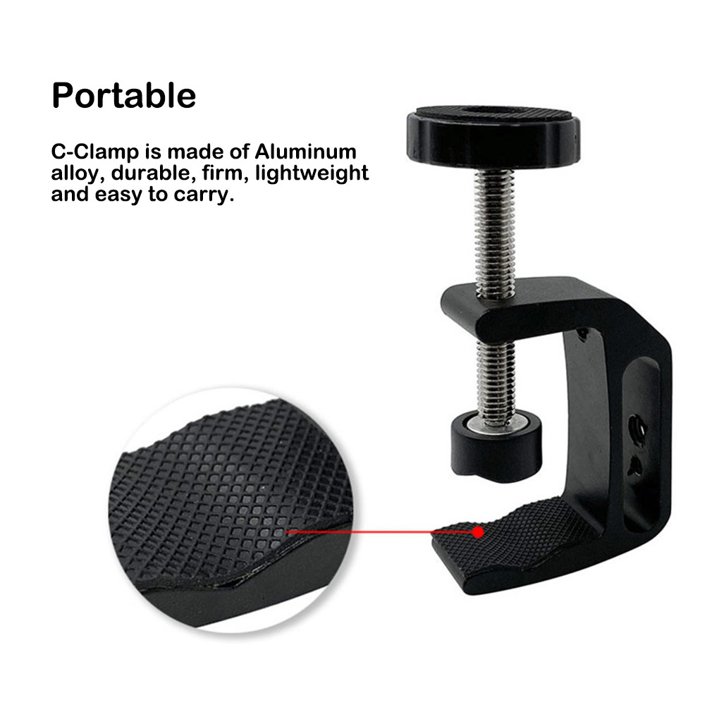 C- Shaped Clamp Aluminum Alloy - Photography Lighting Types ulasan dan harga