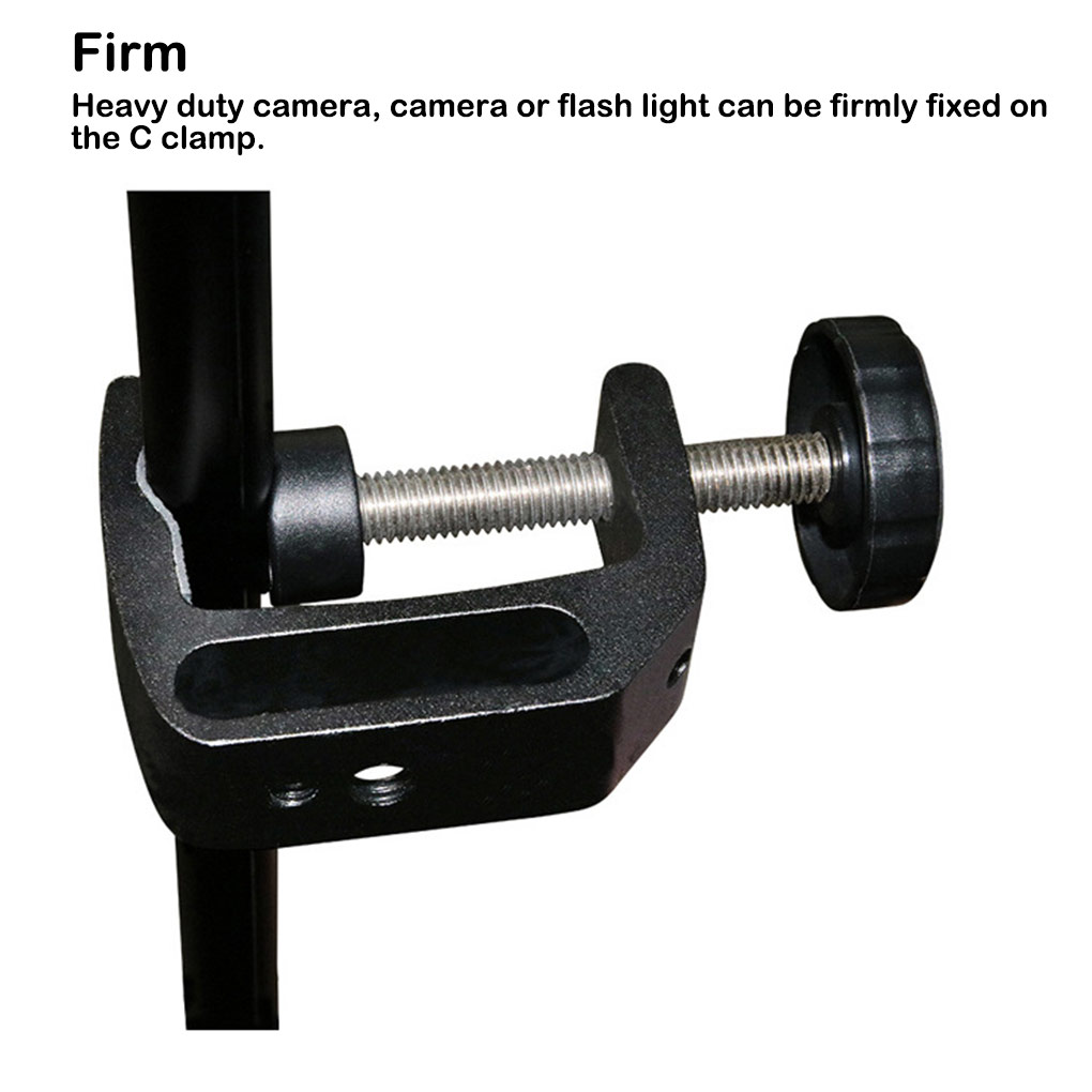 C- Shaped Clamp Aluminum Alloy - Photography Lighting Types ulasan dan harga