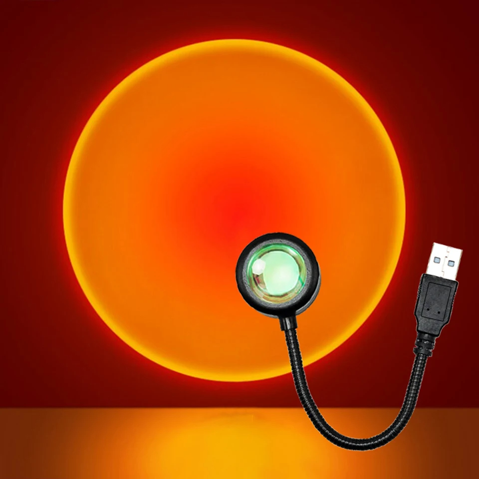 HOMEFISH USB Sunset Projector  - Photography Lighting Mood ulasan dan harga