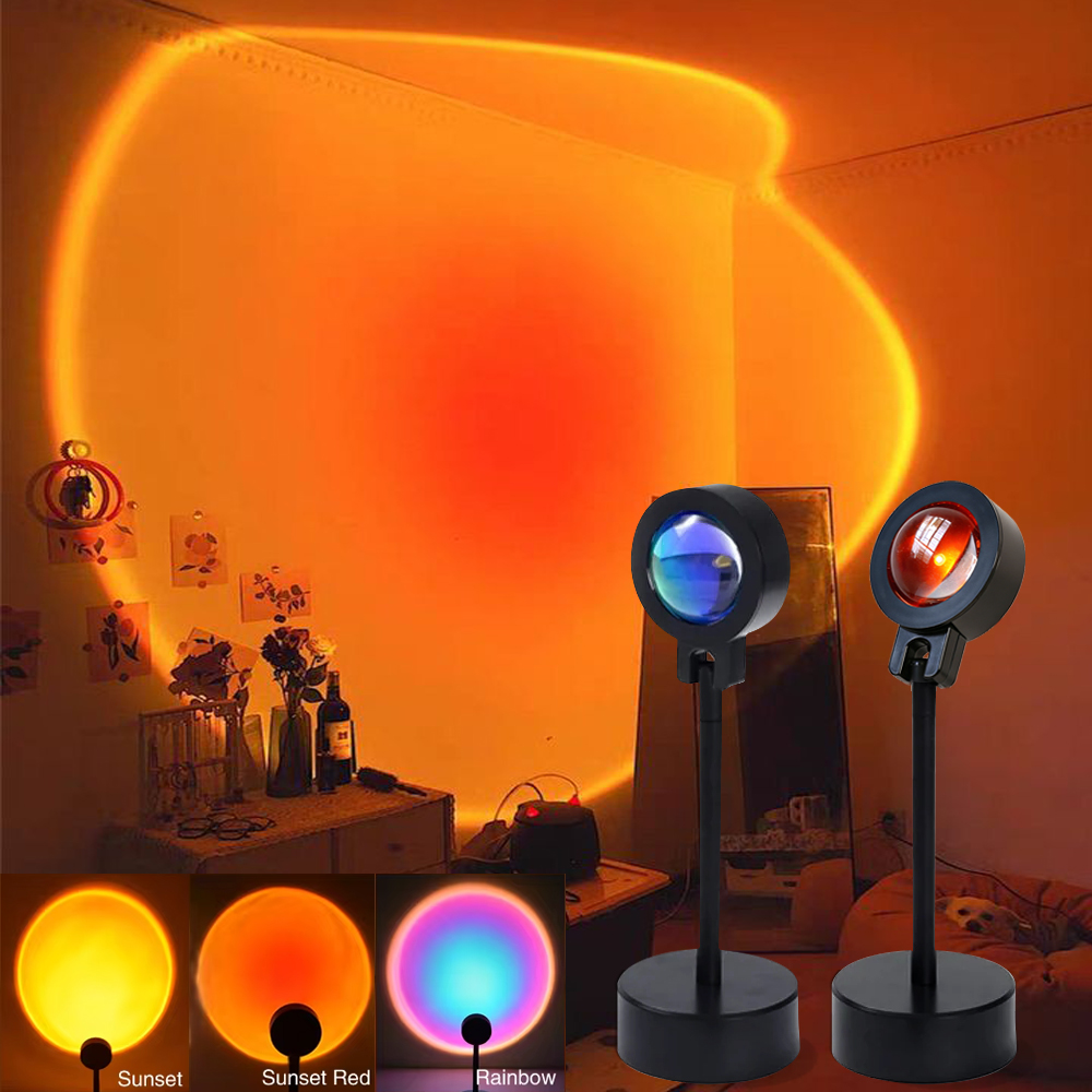 LED Sunset Lamp Nightlights Pr - Photography Lighting Mood ulasan dan harga