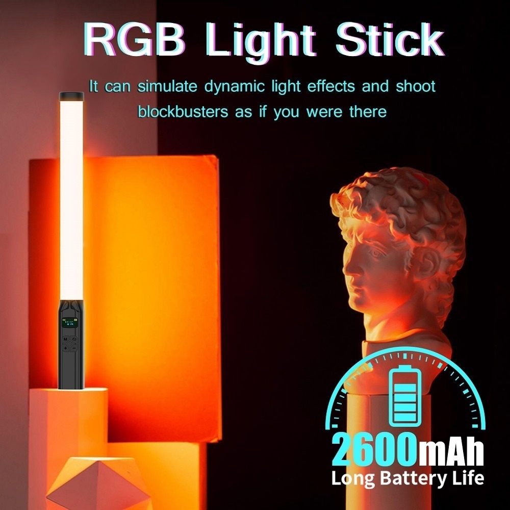 50CM RGB Stick Light Wand Ligh - Photography Lighting Types ulasan dan harga