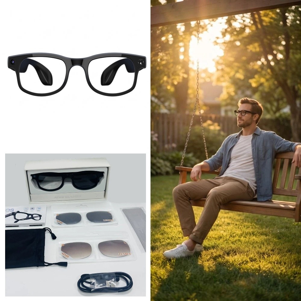 2 in 1 AI Smart Glasses HD Pho - Photography And Lighting ulasan dan harga