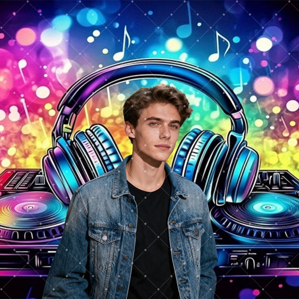 Hip Hop Music DJ Party Decorat - Photography Lighting Background ulasan dan harga