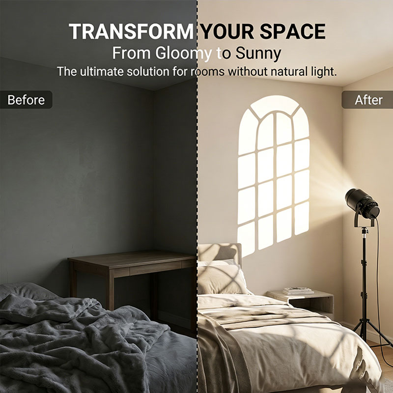15W Virtual Fake Window Projec - Photography Lighting No Shadows ulasan dan harga
