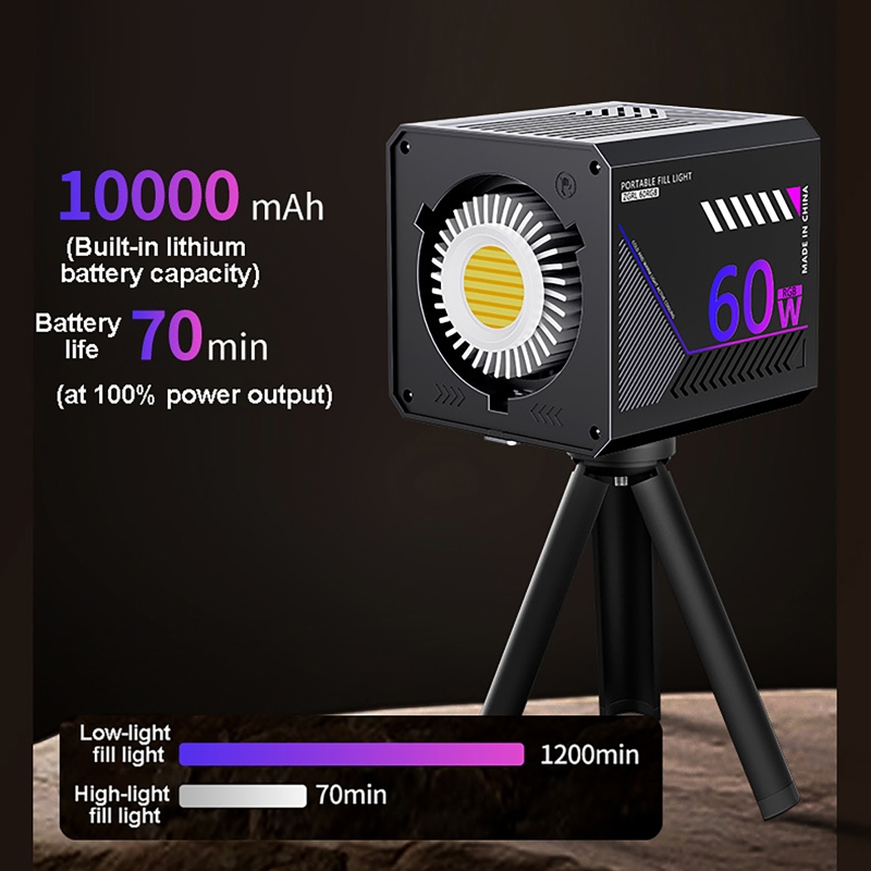 60W RGB Video Light Portable L - Photography Lighting Background ulasan dan harga