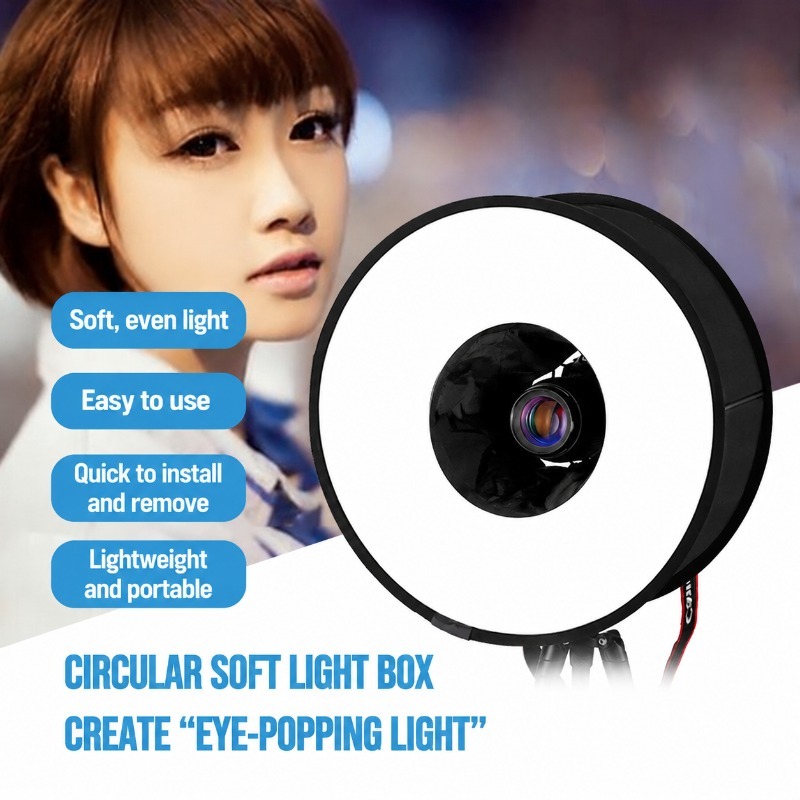 Foldable 45cm Ring‑flash Soft‑ - Photography Lighting Types ulasan dan harga