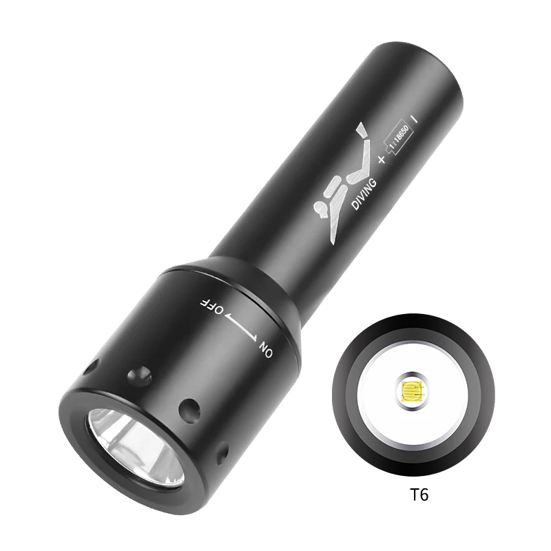 New T6 LED Diving Torch Long-R - Photography And Lighting ulasan dan harga