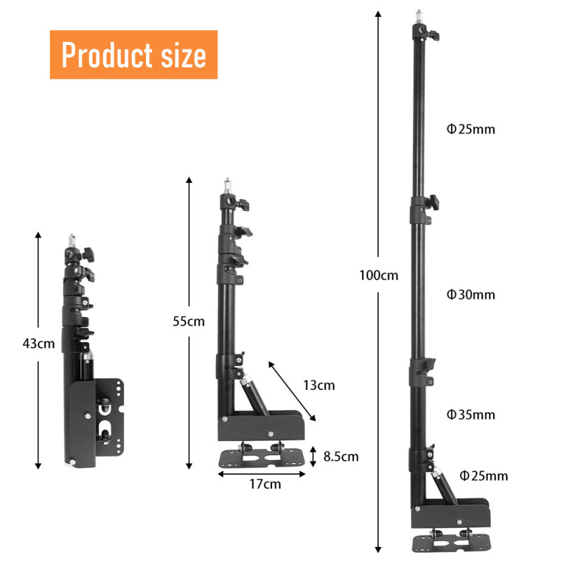 Metal Wall Mounting Light Stan - Photography Lighting Triangle ulasan dan harga